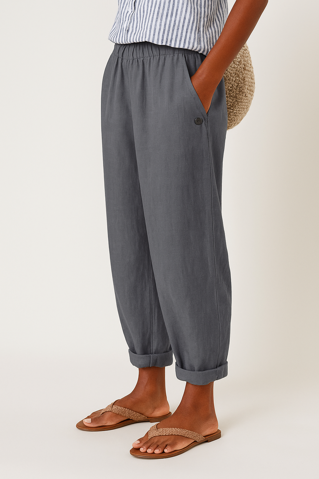 Lina | Eleganti e Traspiranti Pantaloni Donna con Tasche Laterali 4