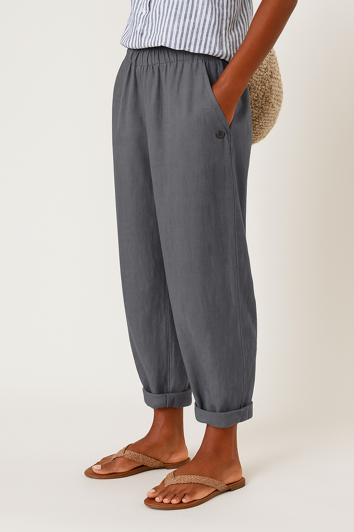Lina | Eleganti e Traspiranti Pantaloni Donna con Tasche Laterali 4