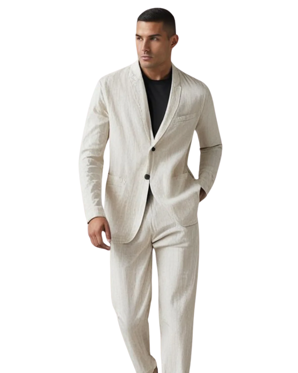 LinoLux | Elegante Set di Biancheria in Lino Slim Fit 1
