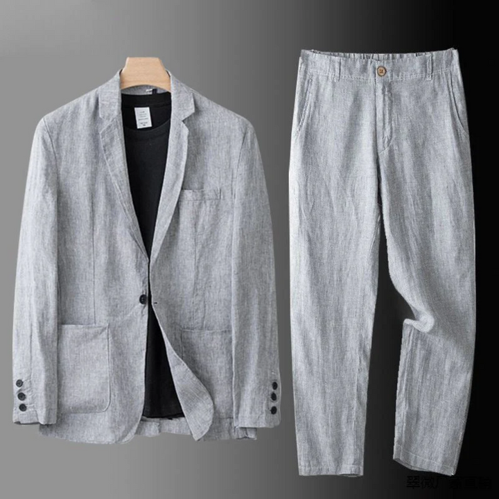LinoLux | Elegante Set di Biancheria in Lino Slim Fit 4