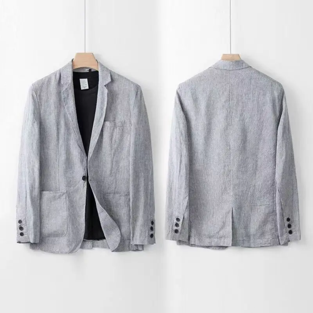 LinoLux | Elegante Set di Biancheria in Lino Slim Fit 5