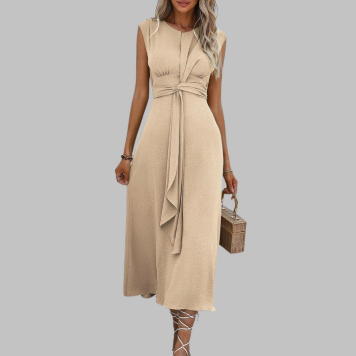 Liora | Elegante Abito Midi Cerimonia con Cintura per Donna 5