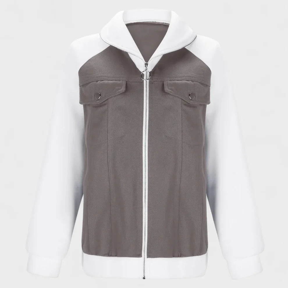 Liora | Giacca calda in denim sherpa da donna 7