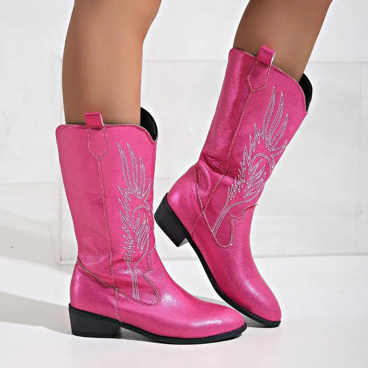 Liora | Stivali Cowboy Donna Pelle Eleganti Comfort Moderno 10