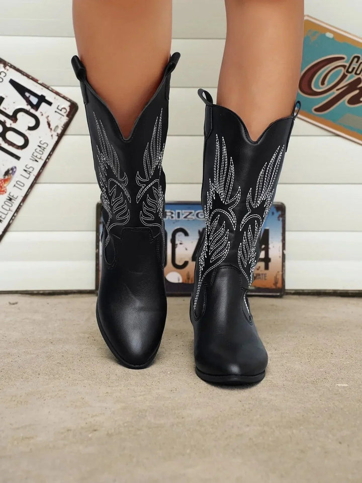Liora | Stivali Cowboy Donna Pelle Eleganti Comfort Moderno 5