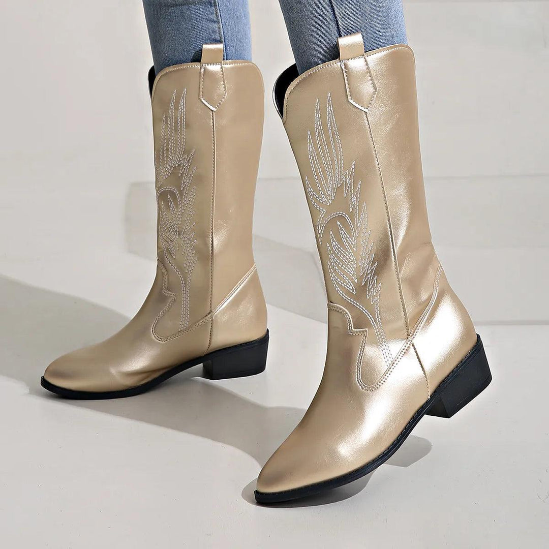 Liora | Stivali Cowboy Donna Pelle Eleganti Comfort Moderno 6