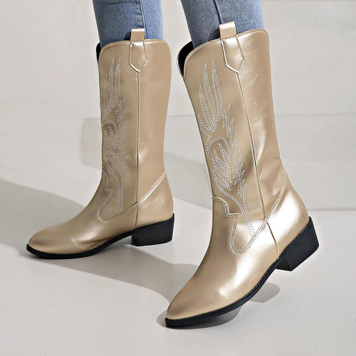 Liora | Stivali Cowboy Donna Pelle Eleganti Comfort Moderno 6