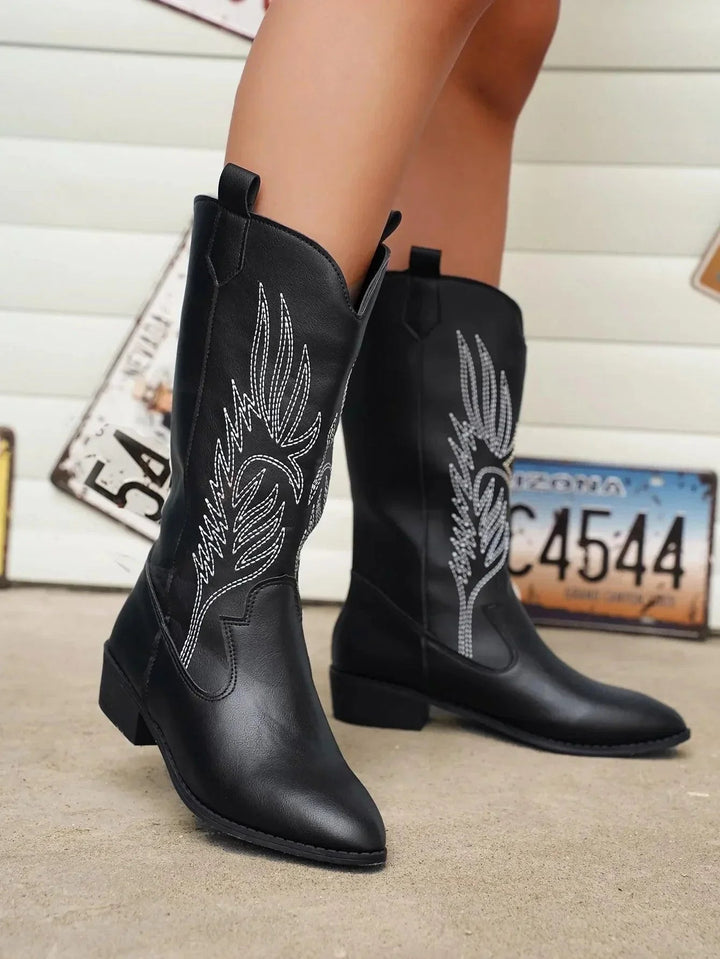 Liora | Stivali Cowboy Donna Pelle Eleganti Comfort Moderno 8