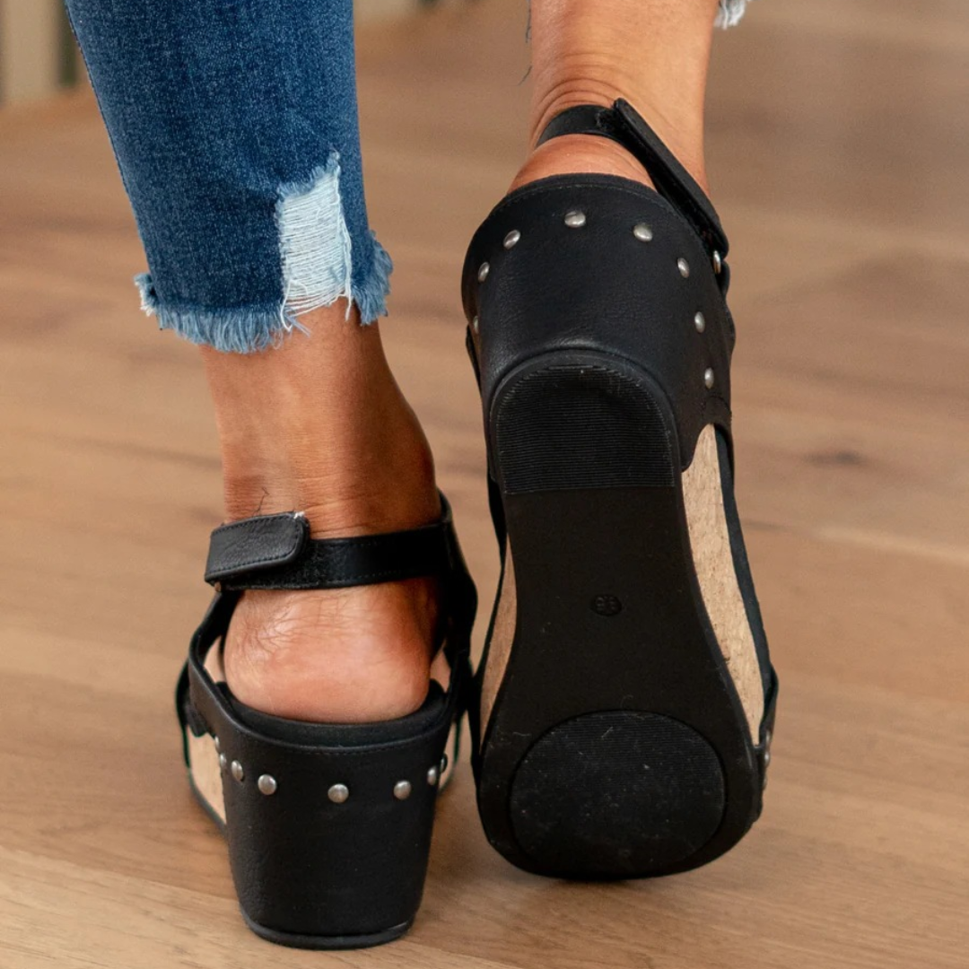 Liorina | Eleganti e casual sandali estivi con zeppa 7