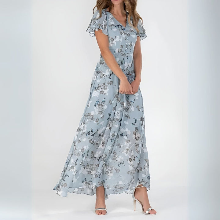 Livenza | Elegante Maxi Abito Cerimonia Donna Floreale 1