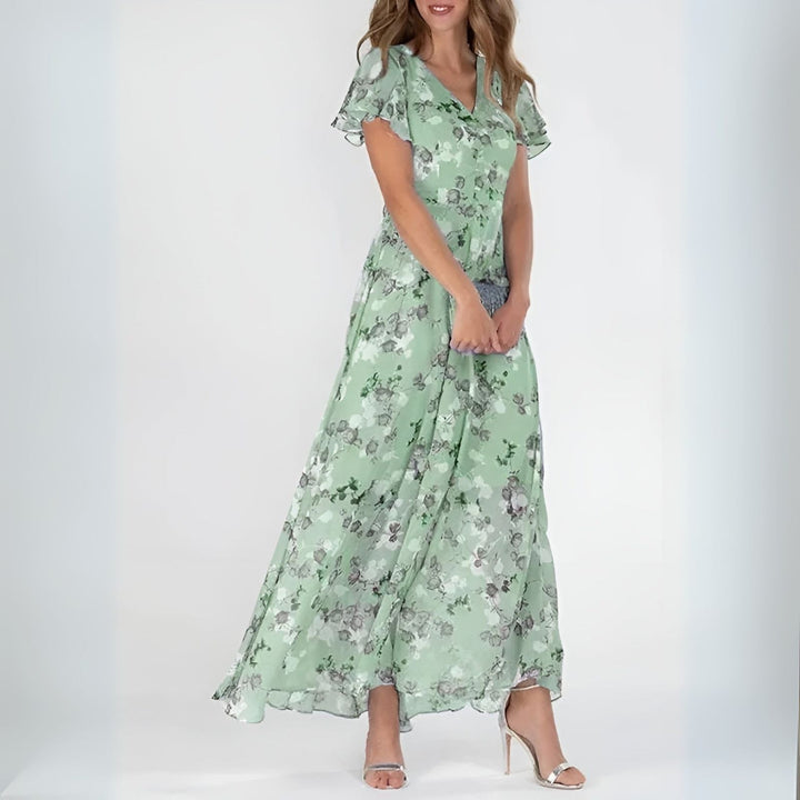Livenza | Elegante Maxi Abito Cerimonia Donna Floreale 2