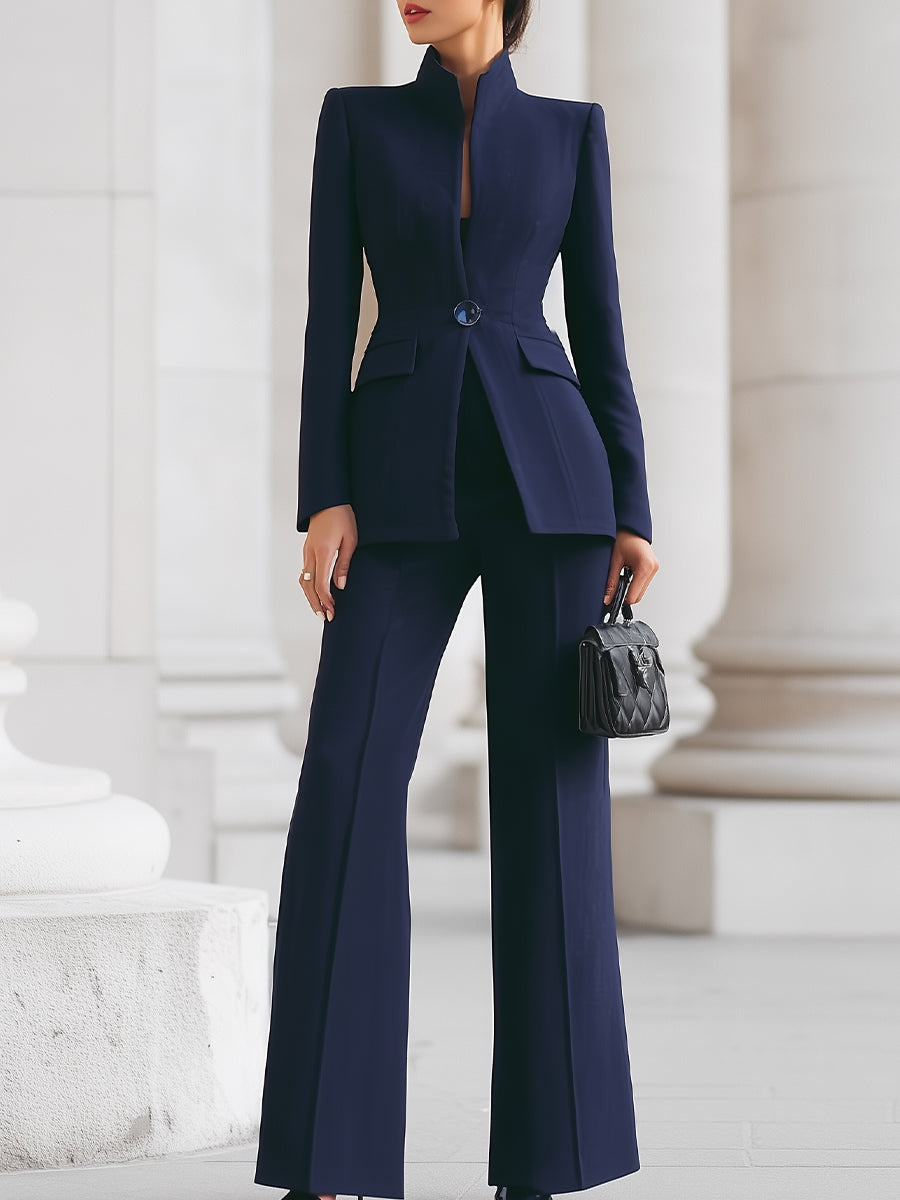 Livia | Completo Donna Elegante – Tailleur Donna con Blazer e Pantaloni Fluidi 0