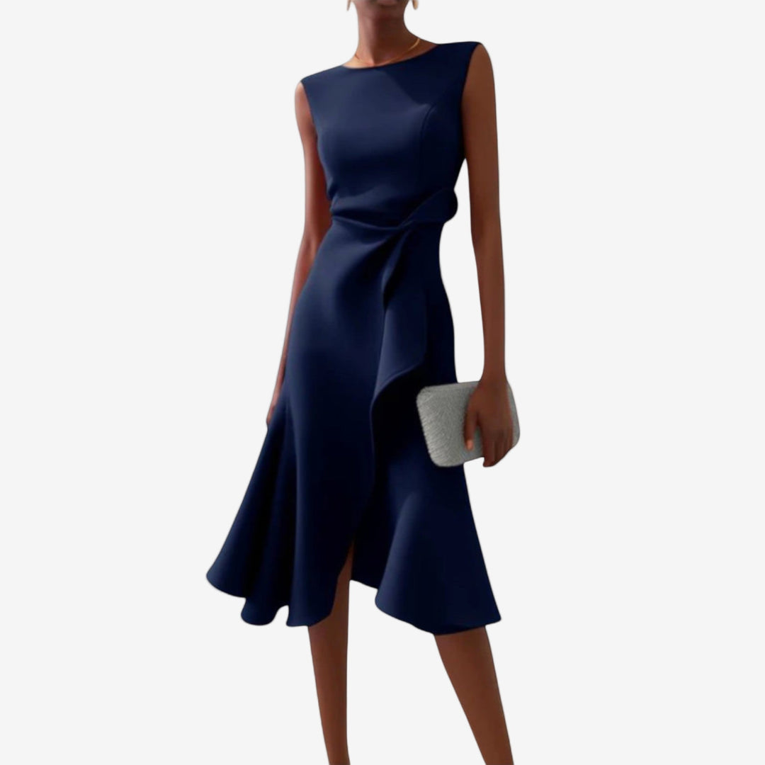 Livia | Elegante Abito Midi Cerimonia Asimmetrico per Donna 2