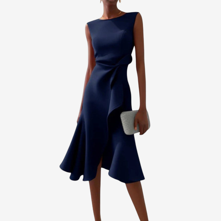Livia | Elegante Abito Midi Cerimonia Asimmetrico per Donna 2