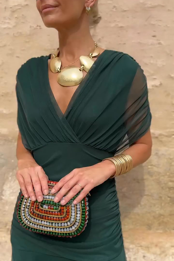 Livia | Elegante Abito da Cerimonia Lungo con Scollo a V per Donna 2