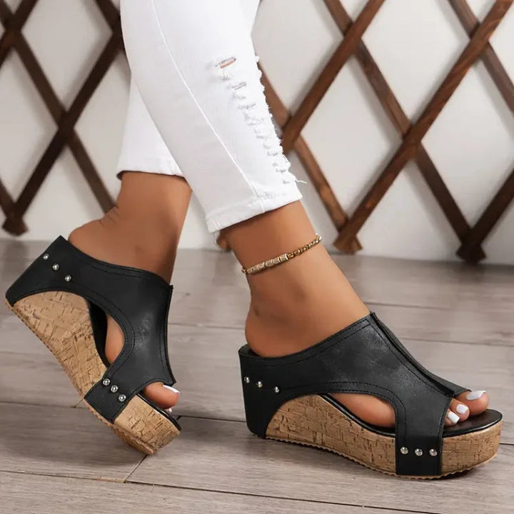 Lorenza | Sandali Ortopedici Eleganti Donna con Zeppa Ergonomica Regolabile 2