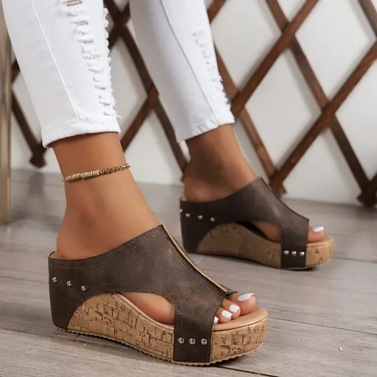 Lorenza | Sandali Ortopedici Eleganti Donna con Zeppa Ergonomica Regolabile 3