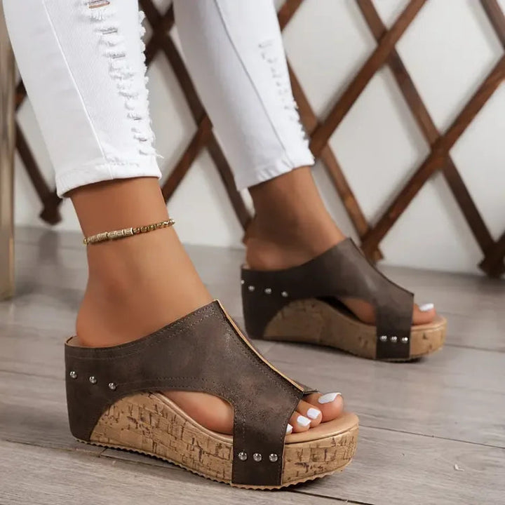 Lorenza | Sandali Ortopedici Eleganti Donna con Zeppa Ergonomica Regolabile 3