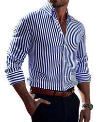 Sebastian | Elegante camicia da uomo a righe dal taglio slim fit
