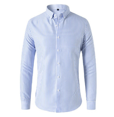 Lorenzo | Elegante Camicia Uomo Slim Fit a Righe Su Misura 4