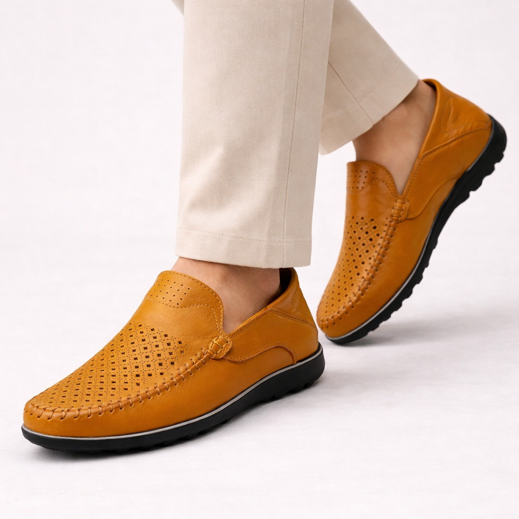 Lorenzo | Mocassini Uomo in Vera Pelle Traspirante 1