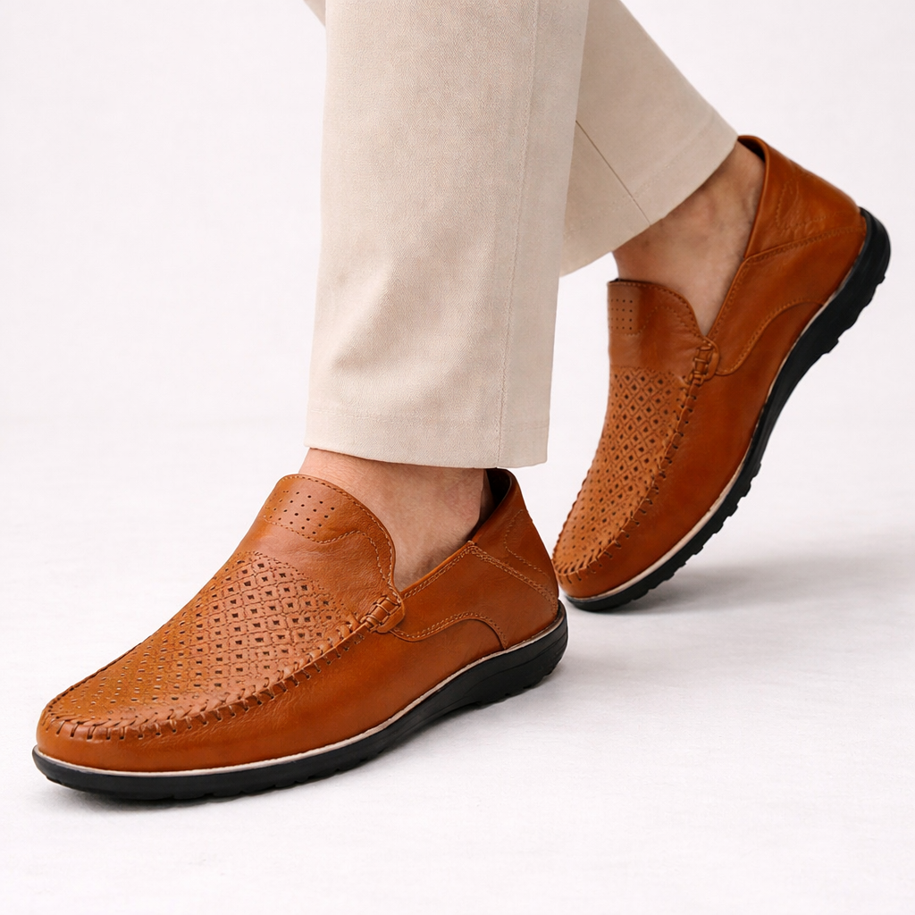 Lorenzo | Mocassini Uomo in Vera Pelle Traspirante 4