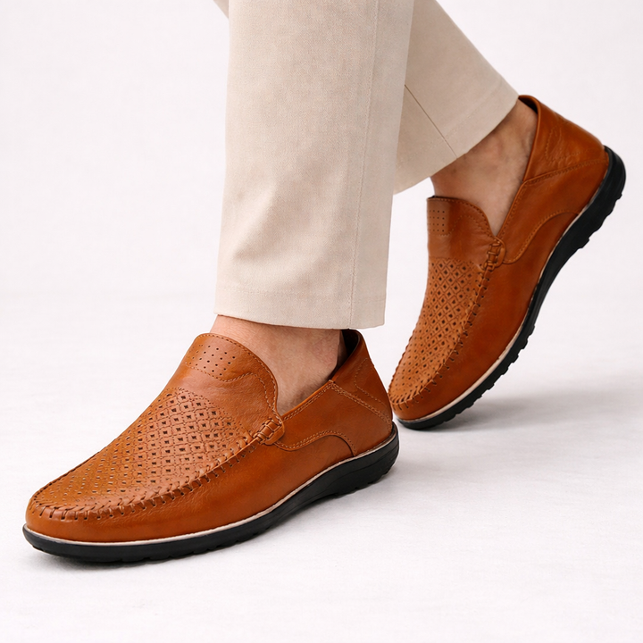 Lorenzo | Mocassini Uomo in Vera Pelle Traspirante 4