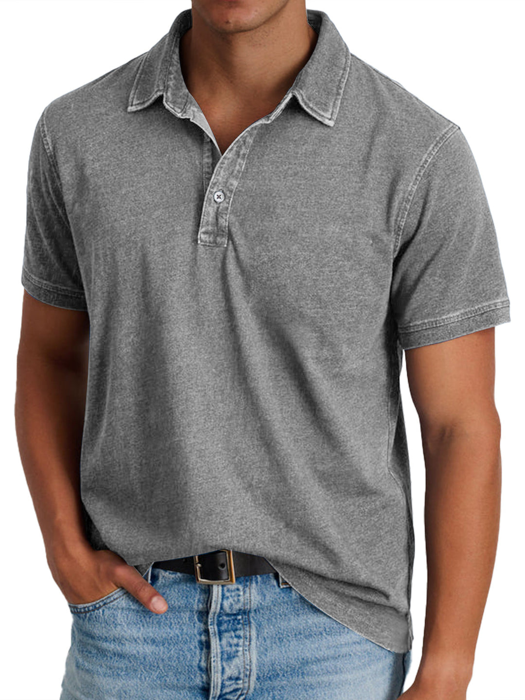 Lorenzo | Polo Uomo Manica Lunga Elegante Comoda Cotone Traspirante 2