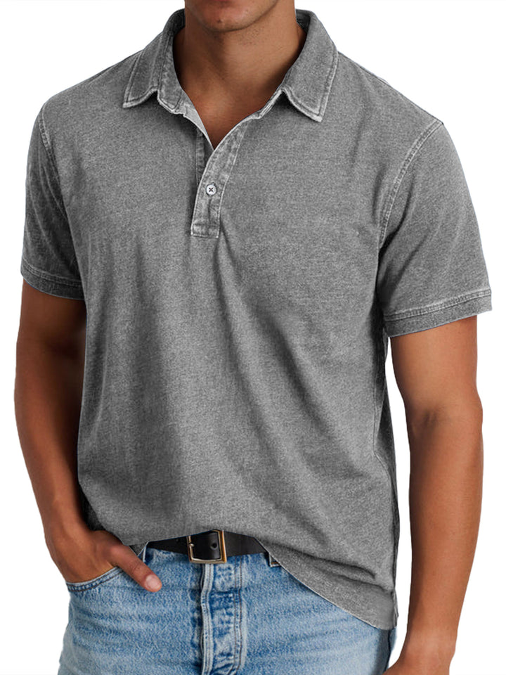 Lorenzo | Polo Uomo Manica Lunga Elegante Comoda Cotone Traspirante 2