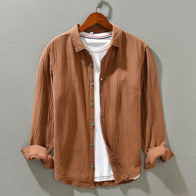 Luca | Camicia Uomo Essenziale a Maniche Lunghe per Ogni Occasione 10