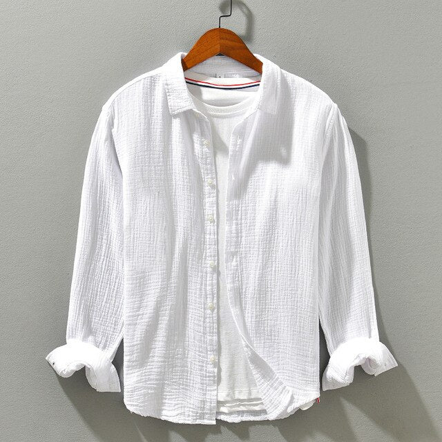 Luca | Camicia Uomo Essenziale a Maniche Lunghe per Ogni Occasione 6
