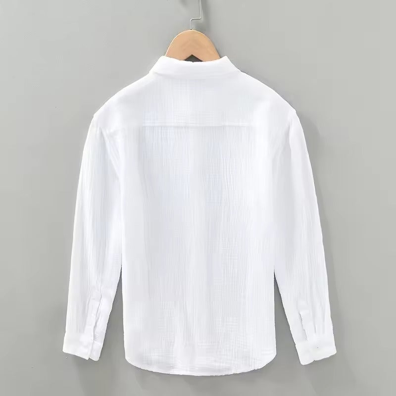 Luca | Camicia Uomo Essenziale a Maniche Lunghe per Ogni Occasione 7