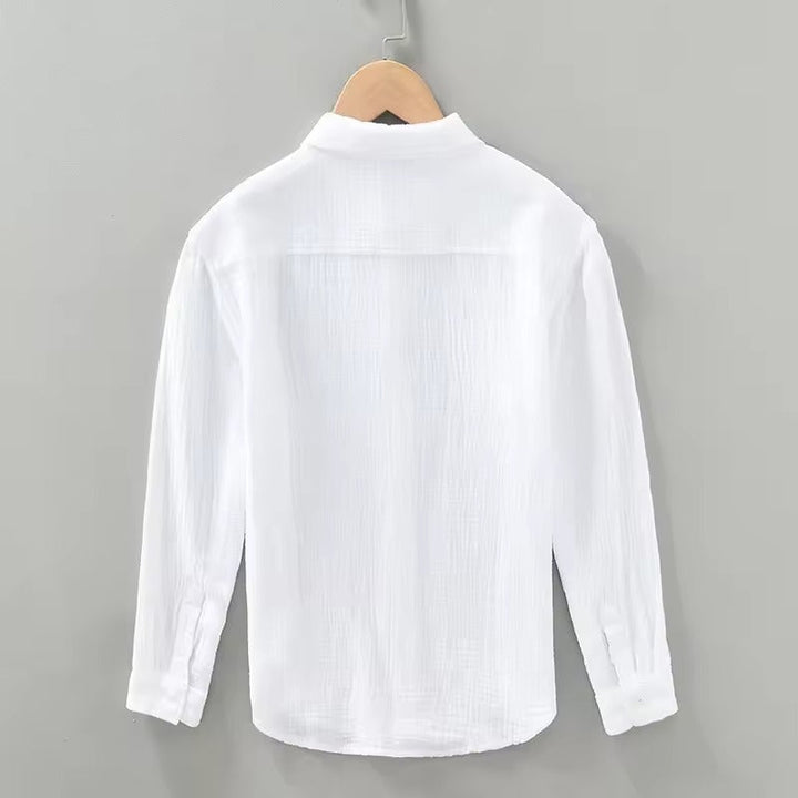 Luca | Camicia Uomo Essenziale a Maniche Lunghe per Ogni Occasione 7