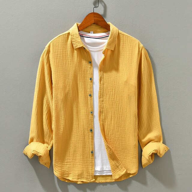 Luca | Camicia Uomo Essenziale a Maniche Lunghe per Ogni Occasione 9