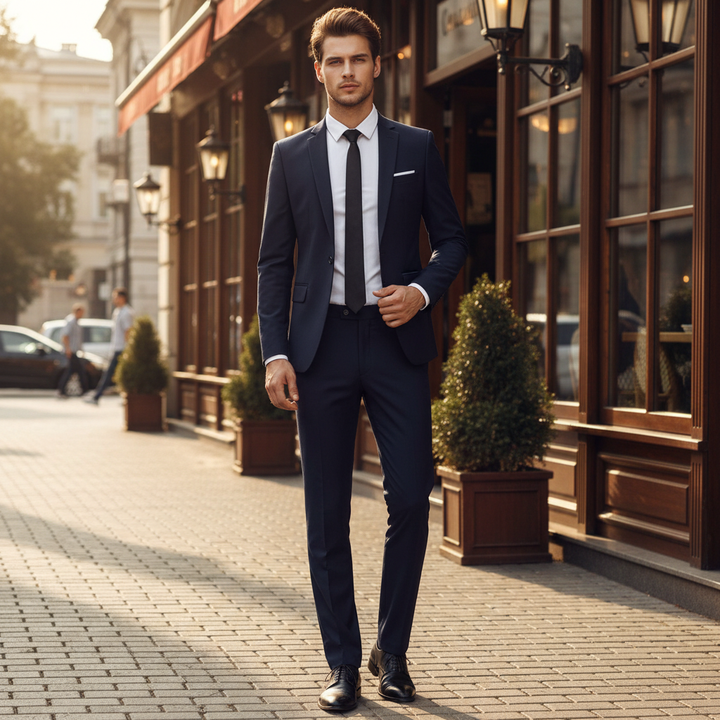 Luca | Completo Uomo Elegante Slim Fit con Giacca e Pantaloni 0