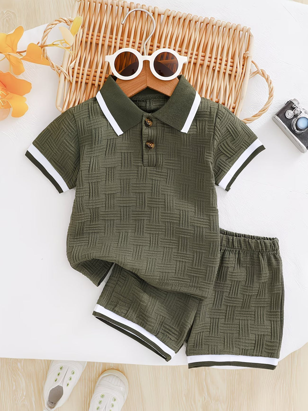 Luca | Elegante, Traspirante Set Polo e Pantaloni Corti Casual Uomo 0