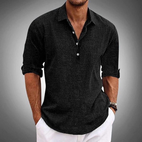 Luca | Elegante e Casual Camicia da Uomo Popover in Misto Cotone 2