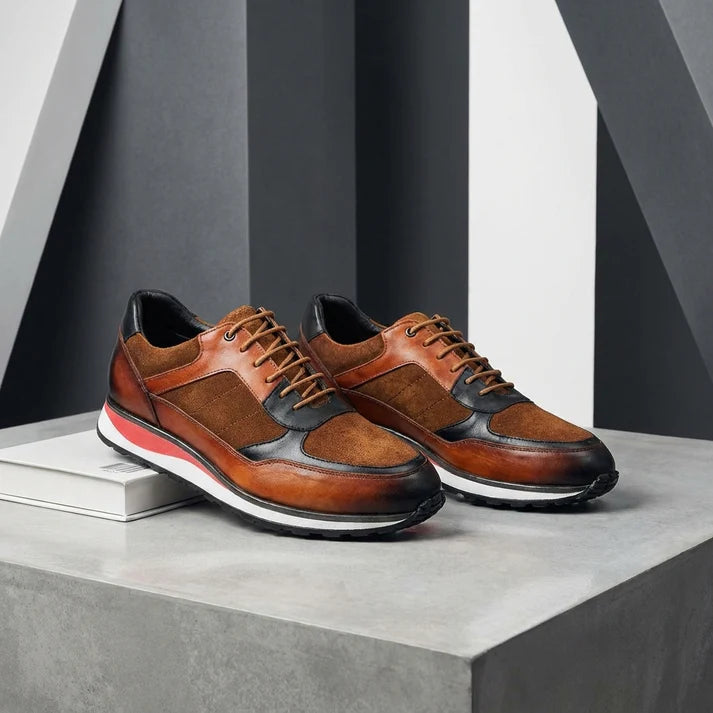 Luca | Eleganti Sneaker da Uomo in Pelle di Alta Qualità, Comode e Versatili per Ogni Occasione 0