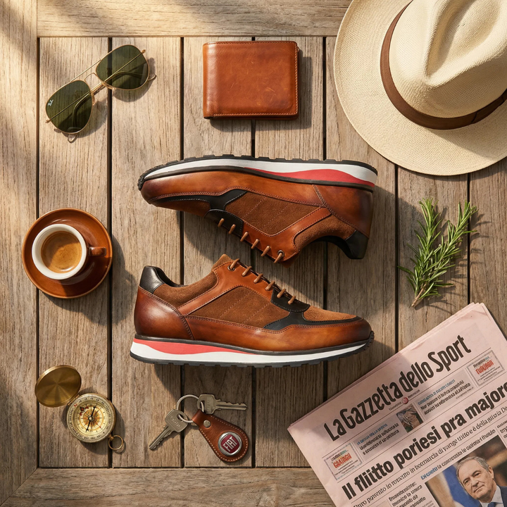 Luca | Eleganti Sneaker da Uomo in Pelle di Alta Qualità, Comode e Versatili per Ogni Occasione 5
