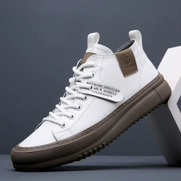 Luca | Eleganti & Comode Sneakers Uomo Alte in Pelle Premium 0