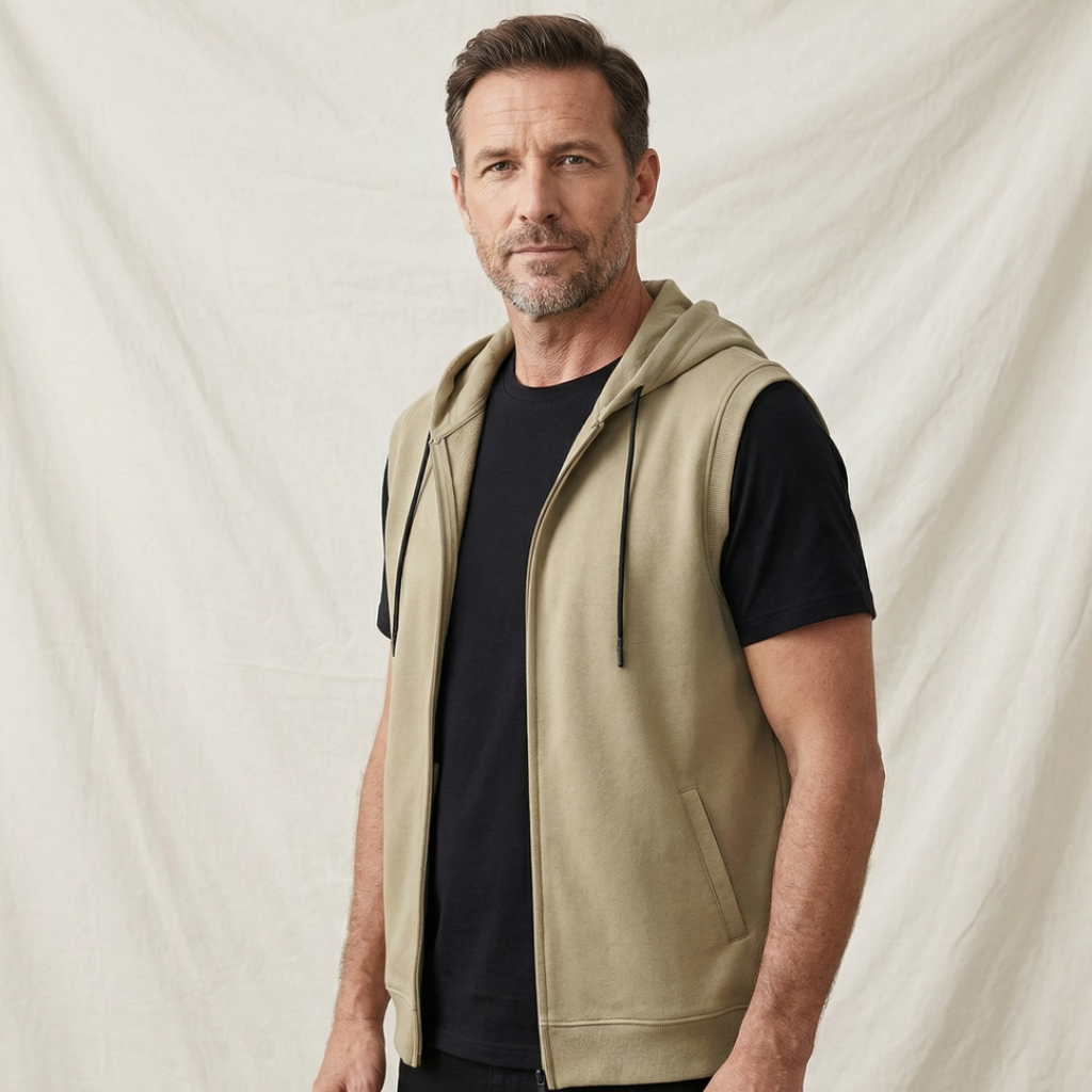 Luca | Gilet Uomo Leggero con Cappuccio - Moderno e Versatile per Ogni Occasione 4