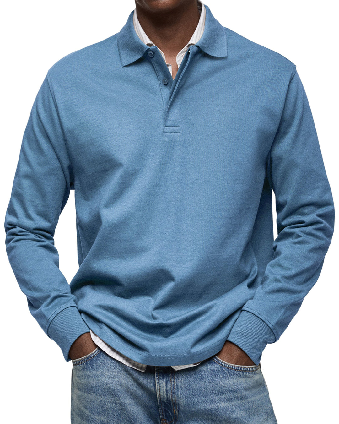 Luca | Polo a Maniche Lunghe Traspirante, Elegante e Versatile 0