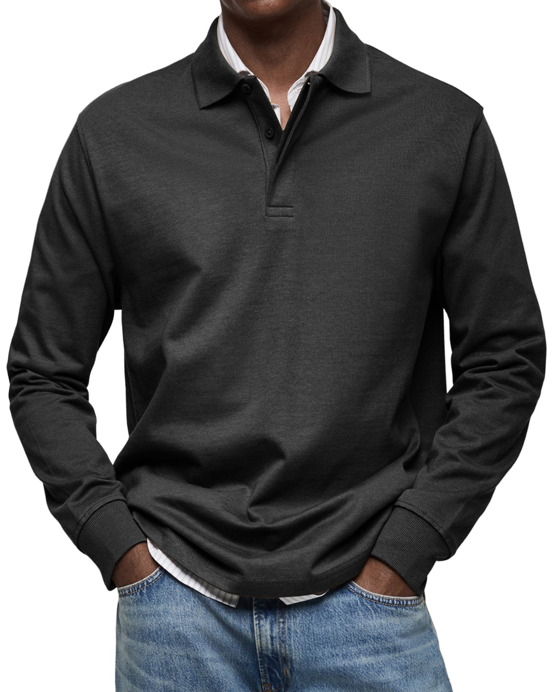 Luca | Polo a Maniche Lunghe Traspirante, Elegante e Versatile 2