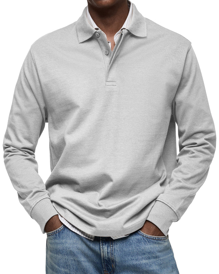 Luca | Polo a Maniche Lunghe Traspirante, Elegante e Versatile 3