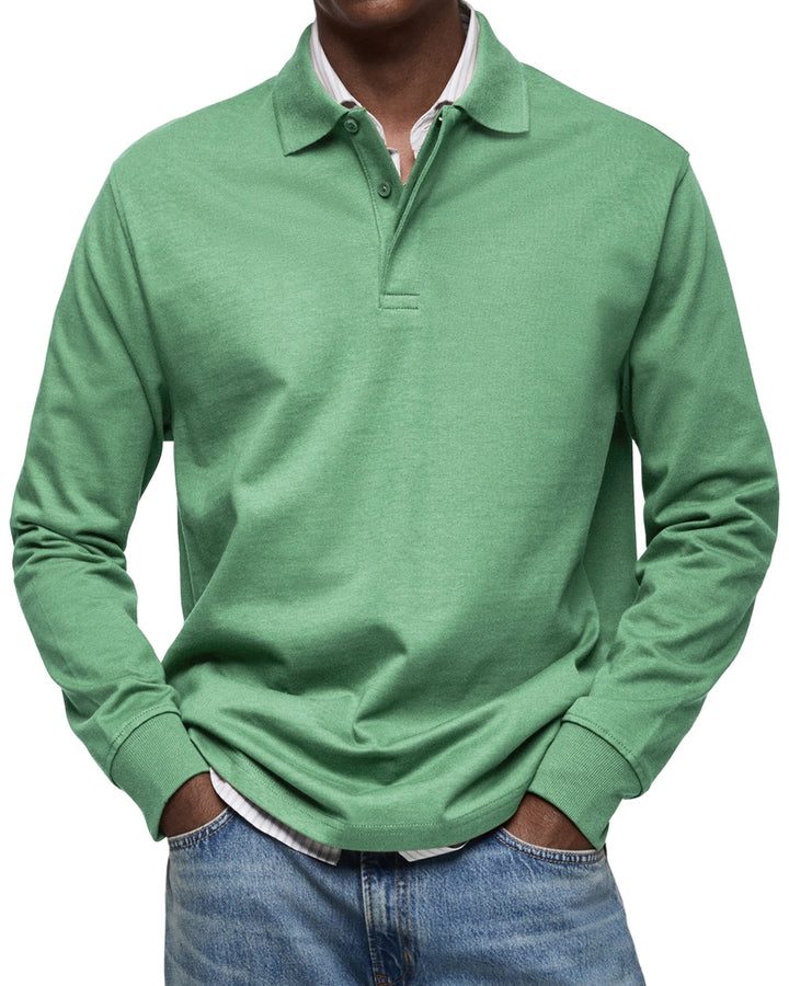 Luca | Polo a Maniche Lunghe Traspirante, Elegante e Versatile 5