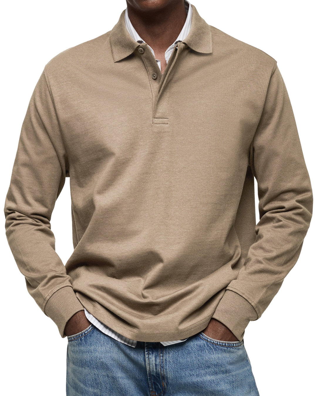 Luca | Polo a Maniche Lunghe Traspirante, Elegante e Versatile 6