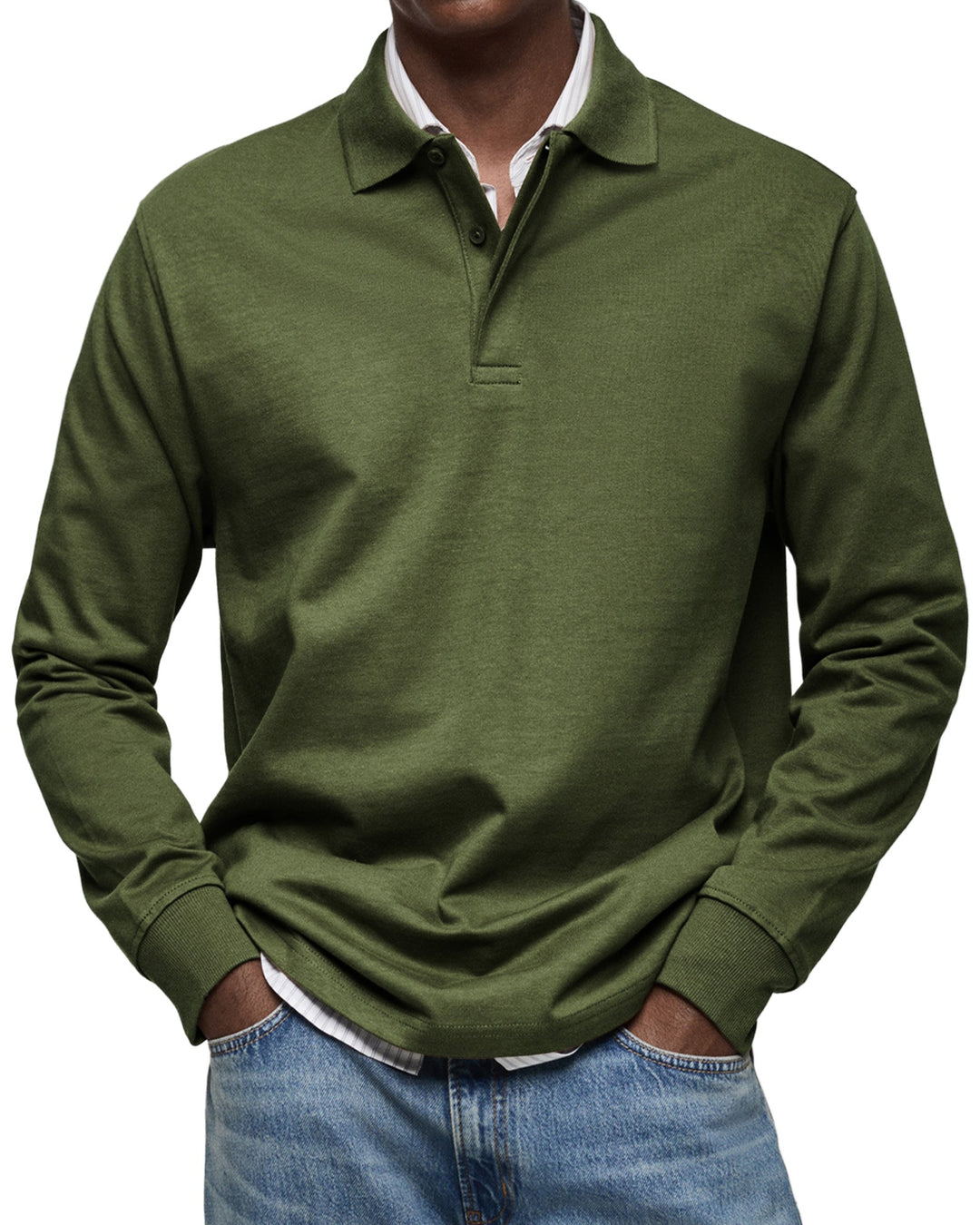 Luca | Polo a Maniche Lunghe Traspirante, Elegante e Versatile 8