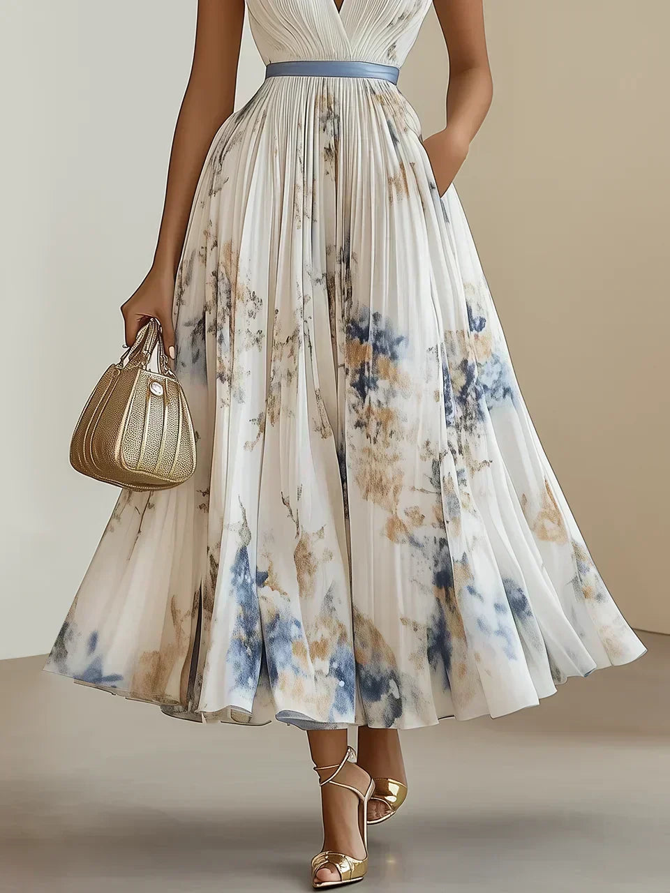 Luna Chic | Elegante Abito Donna Avvolgente Scollo a V 2