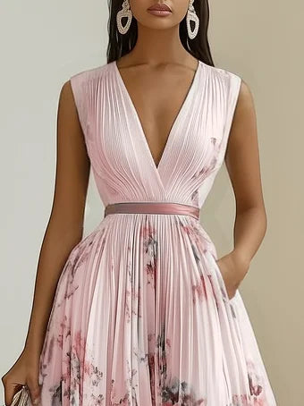 Luna Chic | Elegante Abito Donna Avvolgente Scollo a V 3