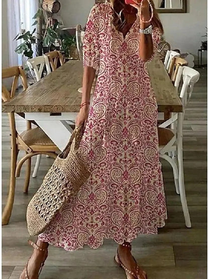 Luna | Abito lungo boho con stampa 4